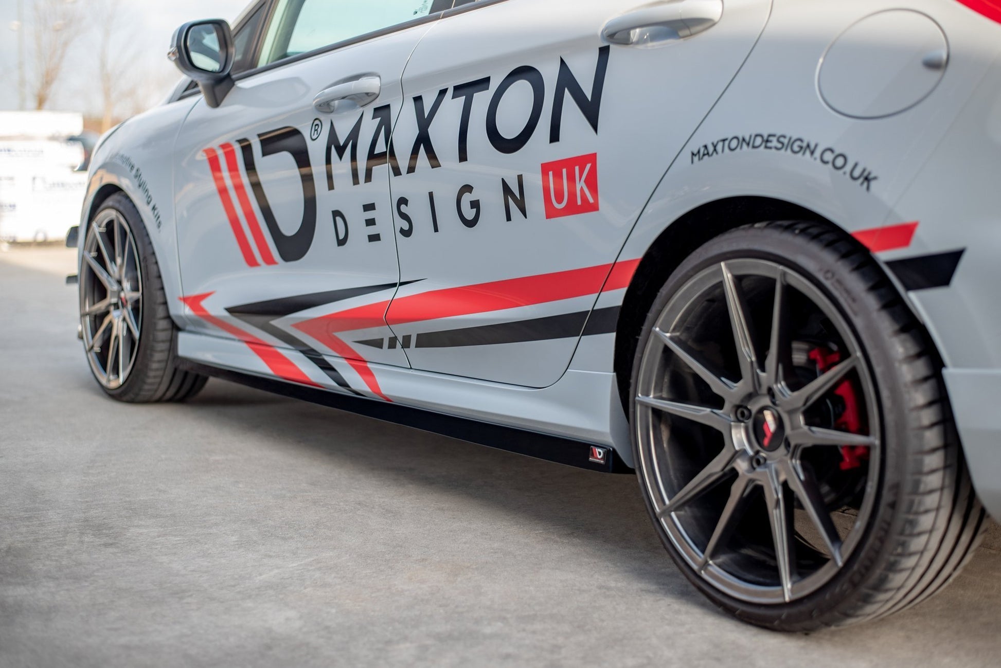 Seitenschweller Ansatz für V.2 für Ford Fiesta Mk8 ST / ST-Line Carbon Look