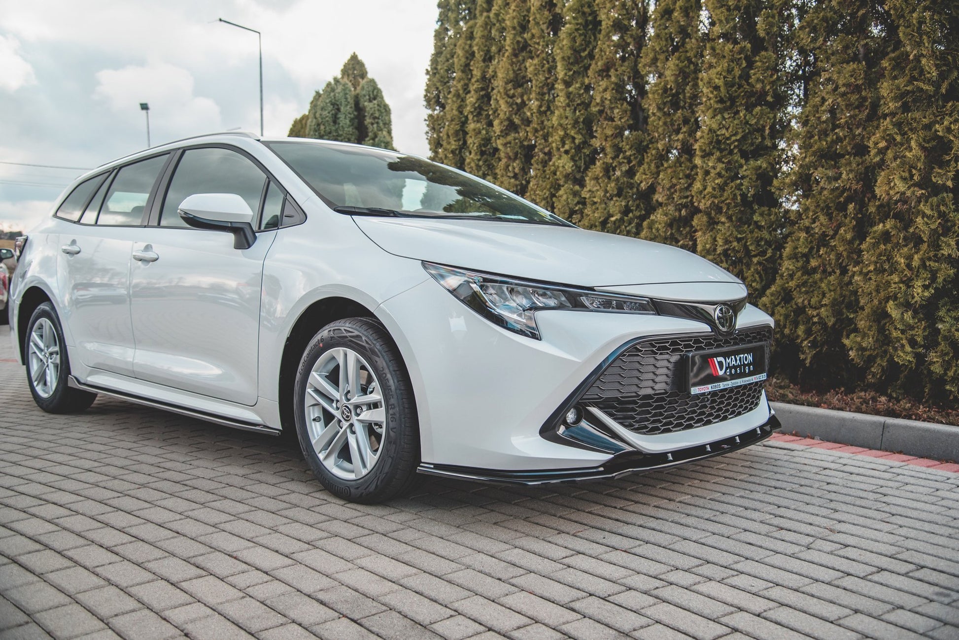 Seitenschweller Ansatz für Toyota Corolla XII Touring Sports schwarz matt