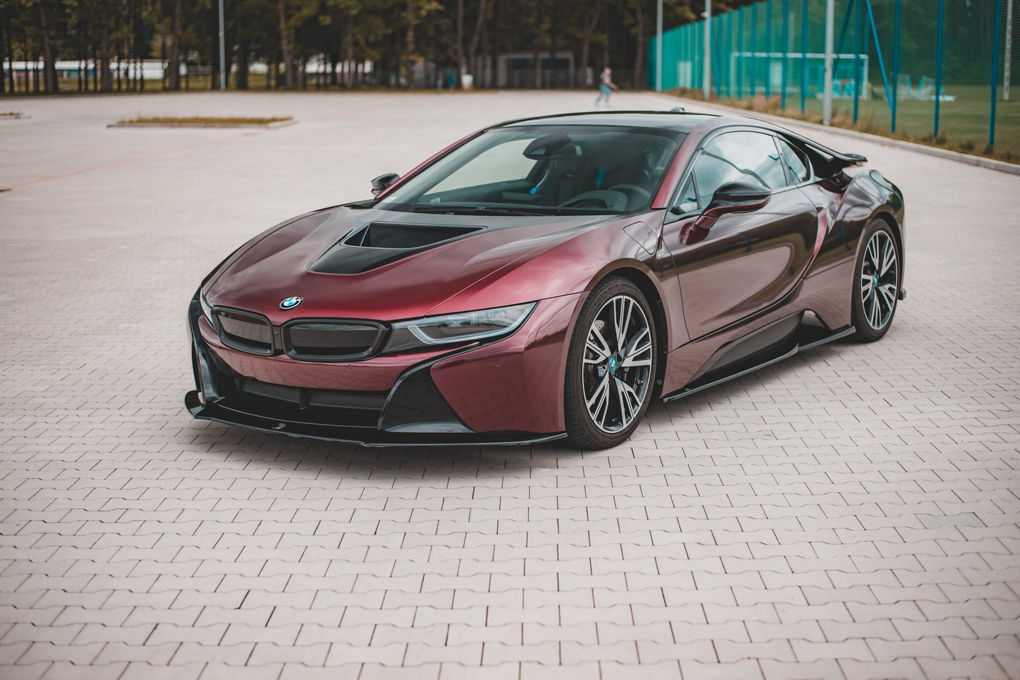 Front Ansatz für BMW i8 schwarz matt