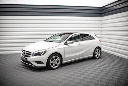 Seitenschweller Ansatz für V.2 für Mercedes-Benz A W176 Carbon Look