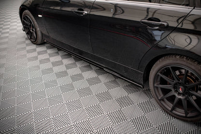 Seitenschweller Ansatz für BMW 3er E90 Carbon Look