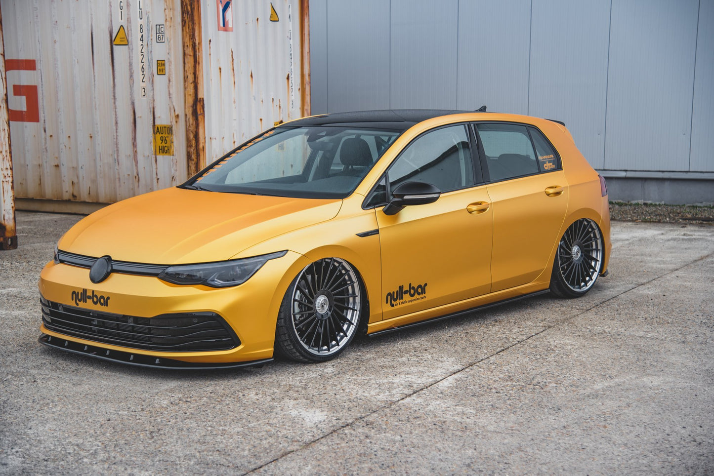 Seitenschweller Ansatz für V.1 für VW Golf 8 Carbon Look