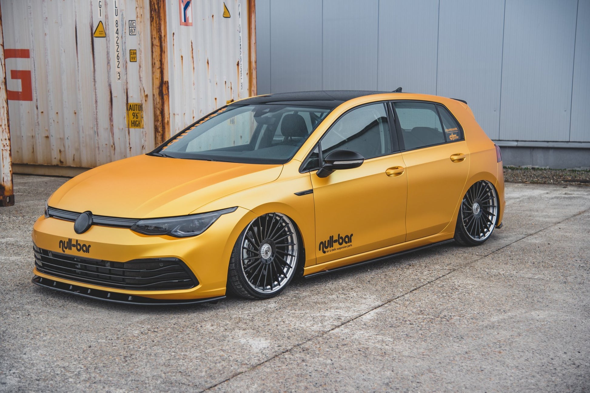 Seitenschweller Ansatz für V.1 für VW Golf 8 Carbon Look
