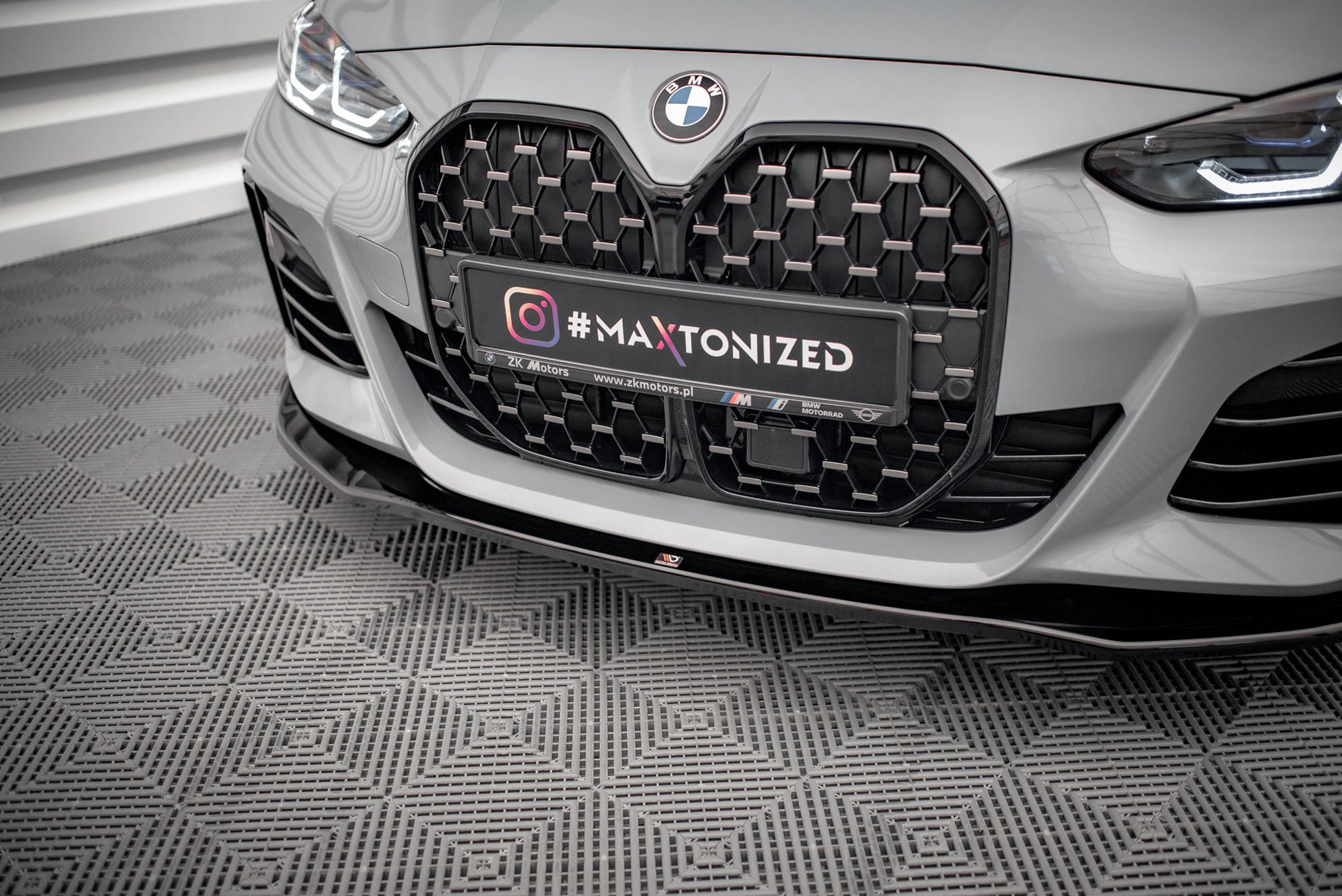 Front Ansatz V.1 für BMW 4er Gran Coupe M-Paket G26 Carbon Look
