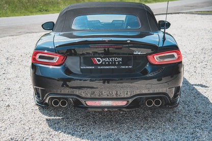 Mittlerer Diffusor Heck Ansatz für Fiat 124 Spider Abarth Carbon Look