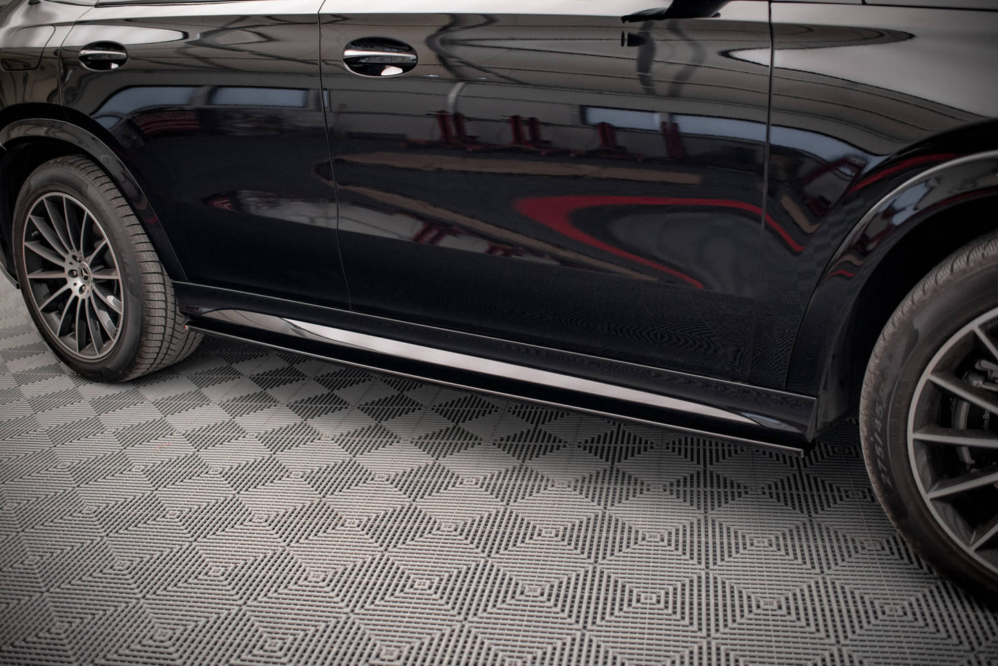 Seitenschweller Ansatz für Mercedes-Benz GLE Coupe AMG-Line C167 Carbon Look