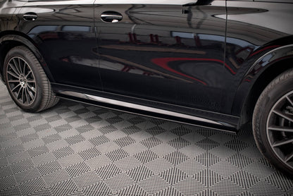 Seitenschweller Ansatz für Mercedes-Benz GLE Coupe AMG-Line C167 schwarz Hochglanz