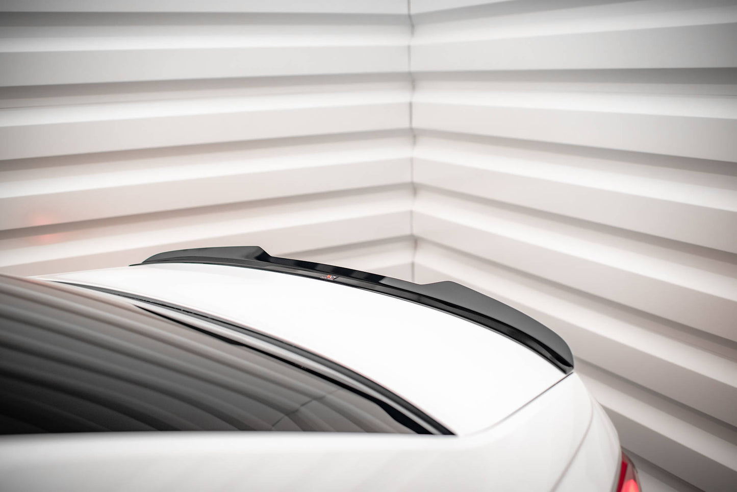 Spoiler CAP für Audi A6 Limousine C8 schwarz Hochglanz