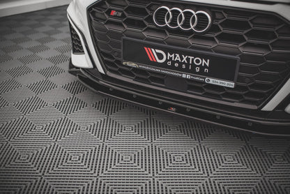 Front Ansatz V.2 für Audi S3 / A3 S-Line 8Y schwarz Hochglanz