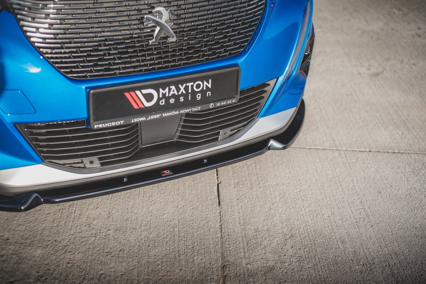 Front Ansatz V.1 für Peugeot 2008 Mk2 schwarz matt
