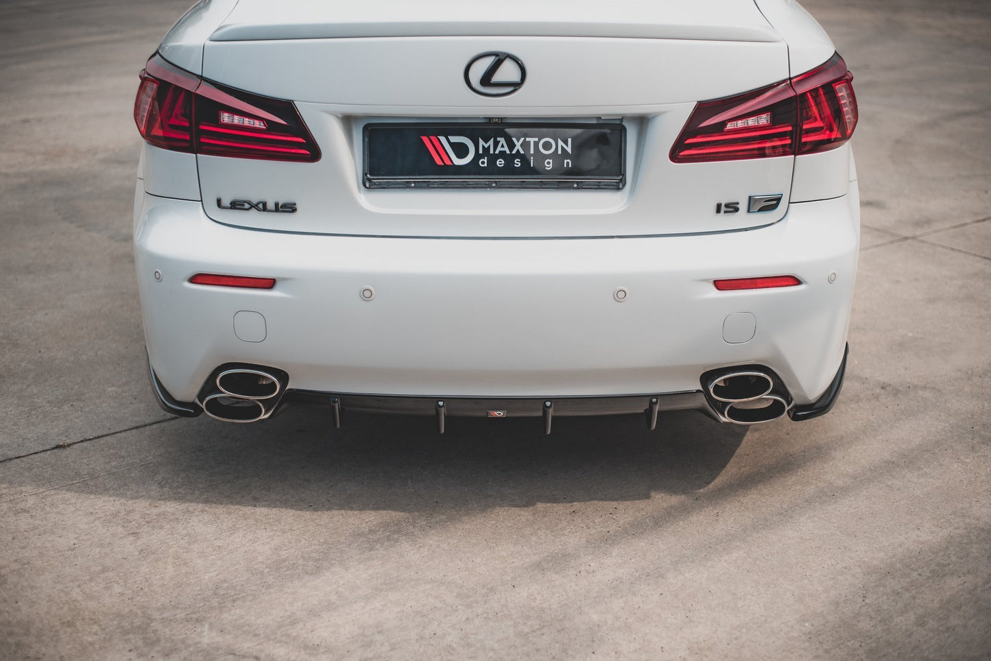 Diffusor Heck Ansatz für Lexus IS F Mk2 schwarz matt