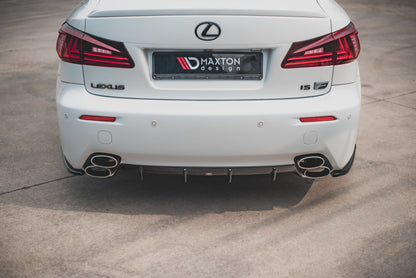 Diffusor Heck Ansatz für Lexus IS F Mk2 schwarz matt