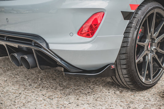 Heck Ansatz Flaps Diffusor V.2 für Ford FIesta Mk8 ST schwarz matt