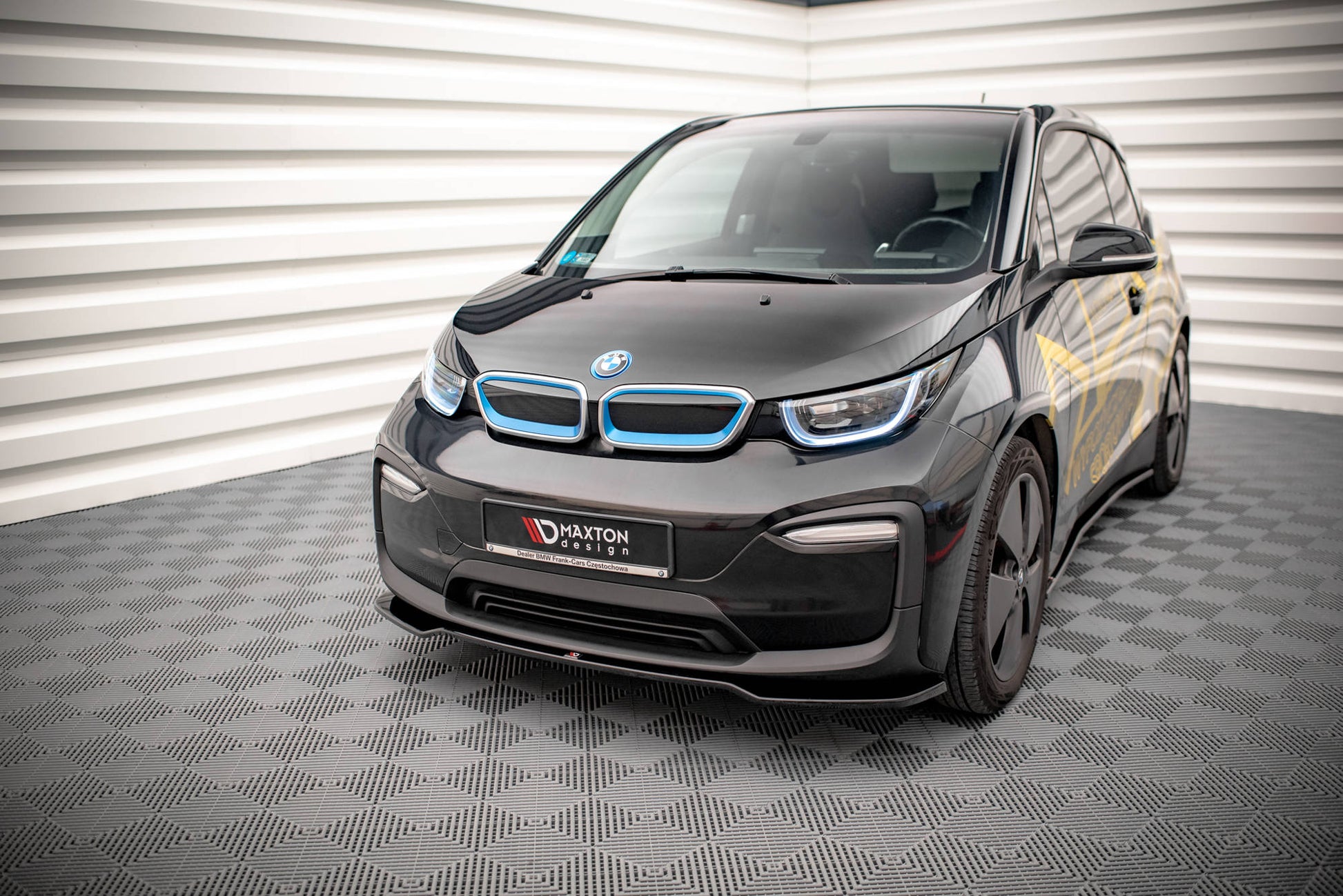 Front Ansatz V.1 für BMW i3 Mk1 Facelift schwarz matt