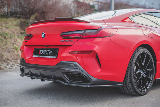 Mittlerer Diffusor Heck Ansatz DTM Look für BMW 8 Coupe M-Paket G15 schwarz matt