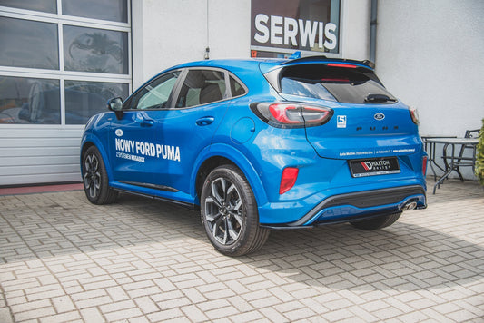 Heck Ansatz Flaps Diffusor für Ford Puma ST-Line schwarz Hochglanz