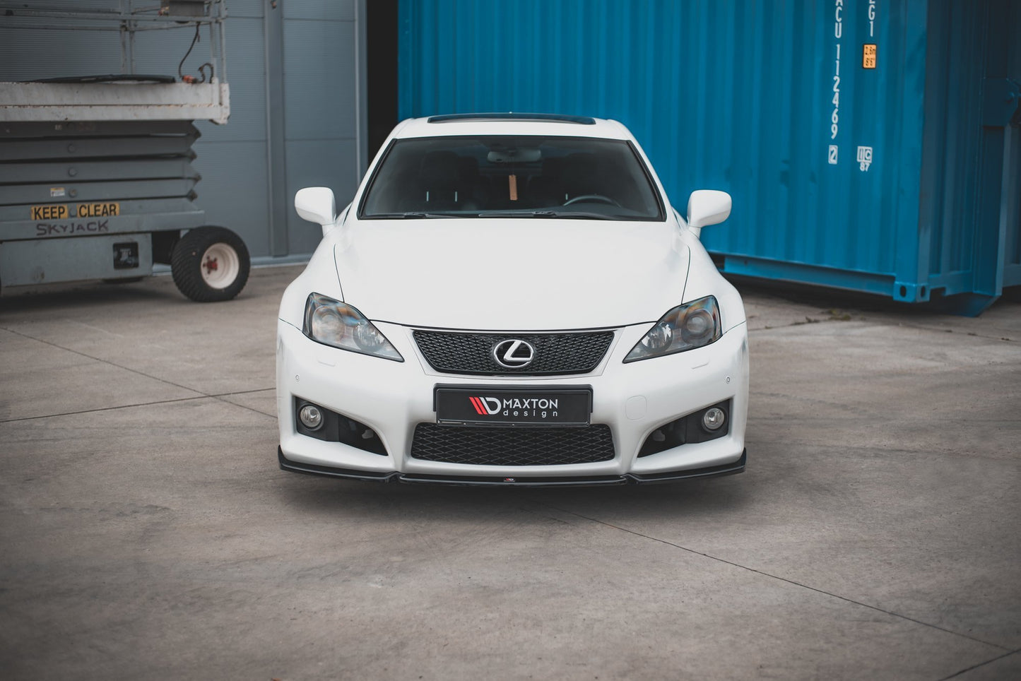 Front Ansatz V.1 für Lexus IS F Mk2 schwarz Hochglanz