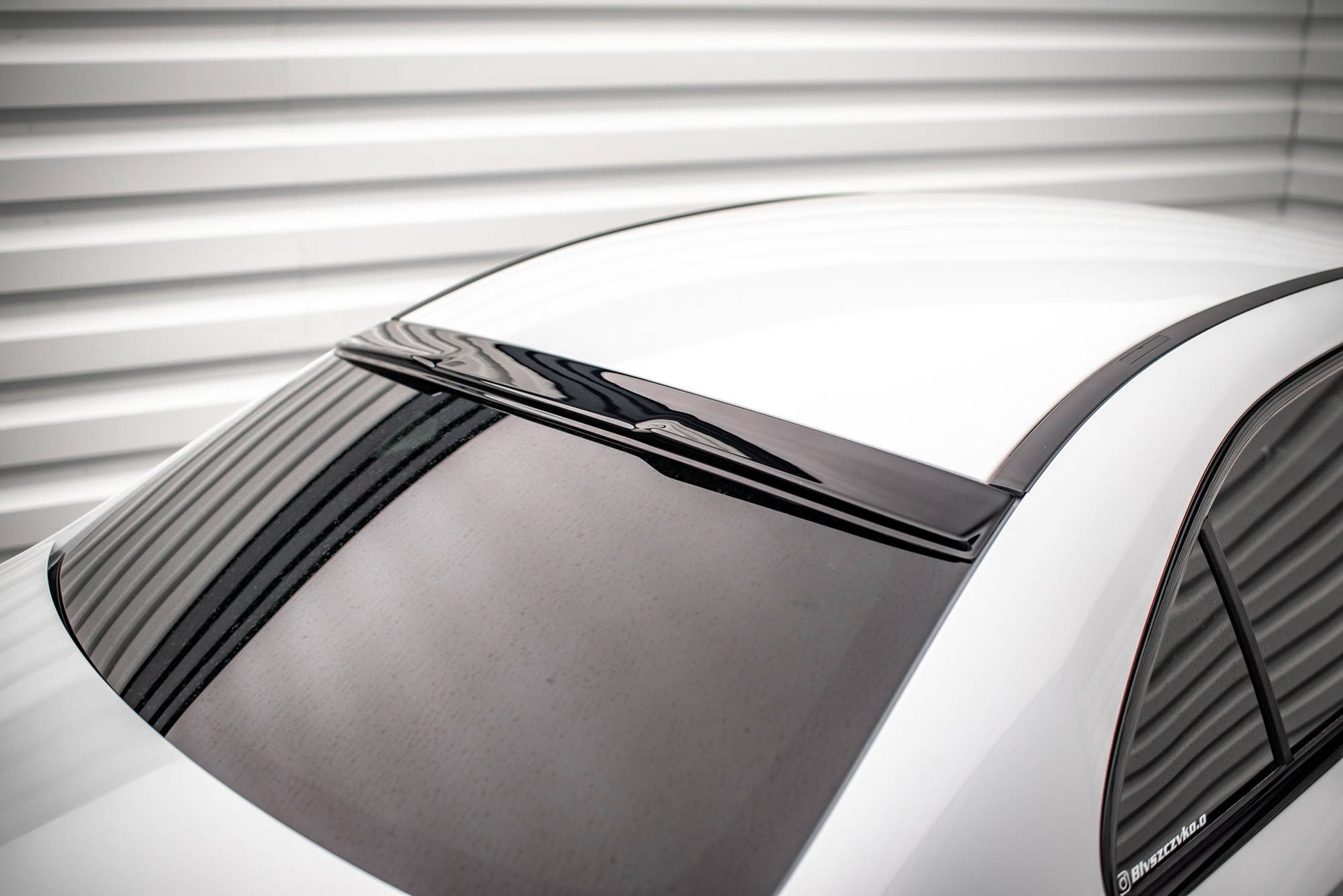 Heckscheiben Spoiler für Mercedes A35 Limousine V177 schwarz matt