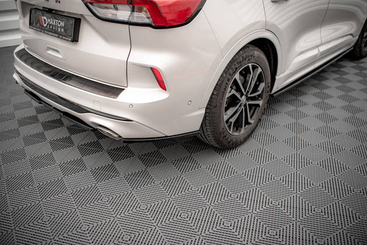 Heck Ansatz Flaps Diffusor für Ford Kuga ST-Line Mk3 schwarz matt
