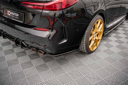Heck Ansatz Flaps Diffusor für BMW M235i Gran Coupe F44 schwarz matt