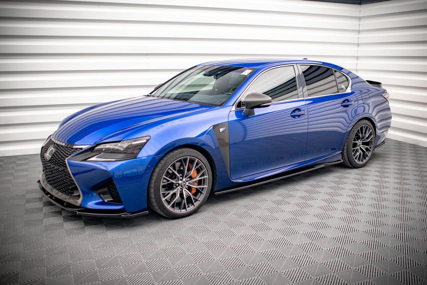 Seitenschweller Ansatz für Lexus GS F Mk4 Facelift schwarz matt