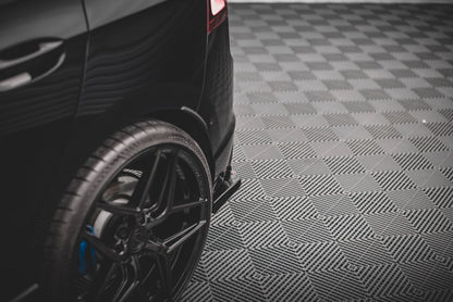 Heck Ansatz Flaps Diffusor V.2 für Volkswagen Golf R Mk8 Carbon Look