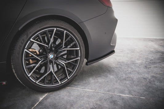 Heck Ansatz Flaps Diffusor V.2 für BMW M8 Gran Coupe F93 Carbon Look