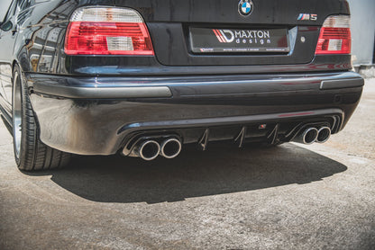 Diffusor Heck Ansatz für BMW M5 E39 schwarz matt