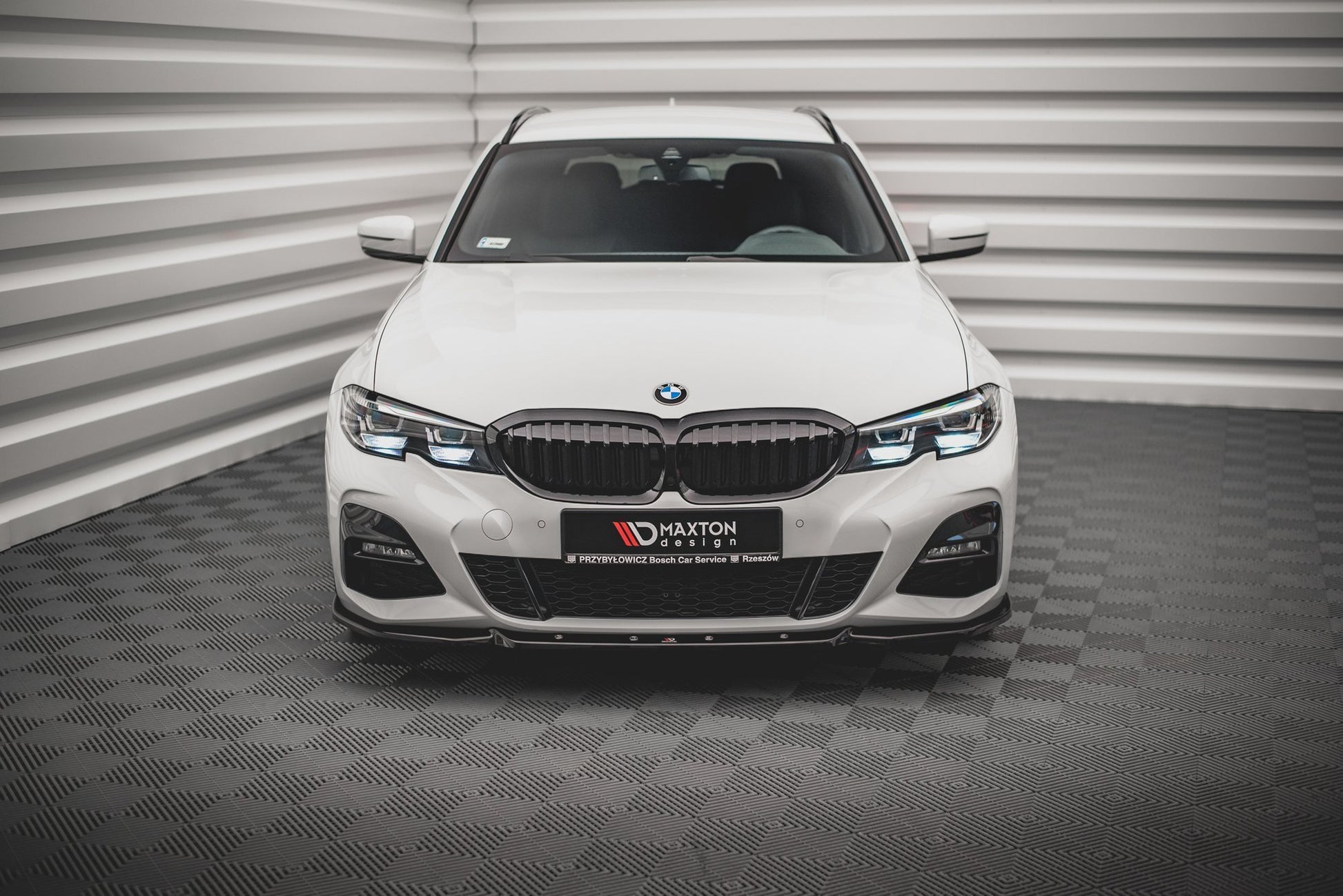 Front Ansatz V.5 für BMW 3er G20 / G21 M-Paket schwarz Hochglanz