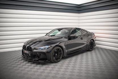 Seitenschweller Ansatz für V.2 für BMW M4 G82 schwarz matt