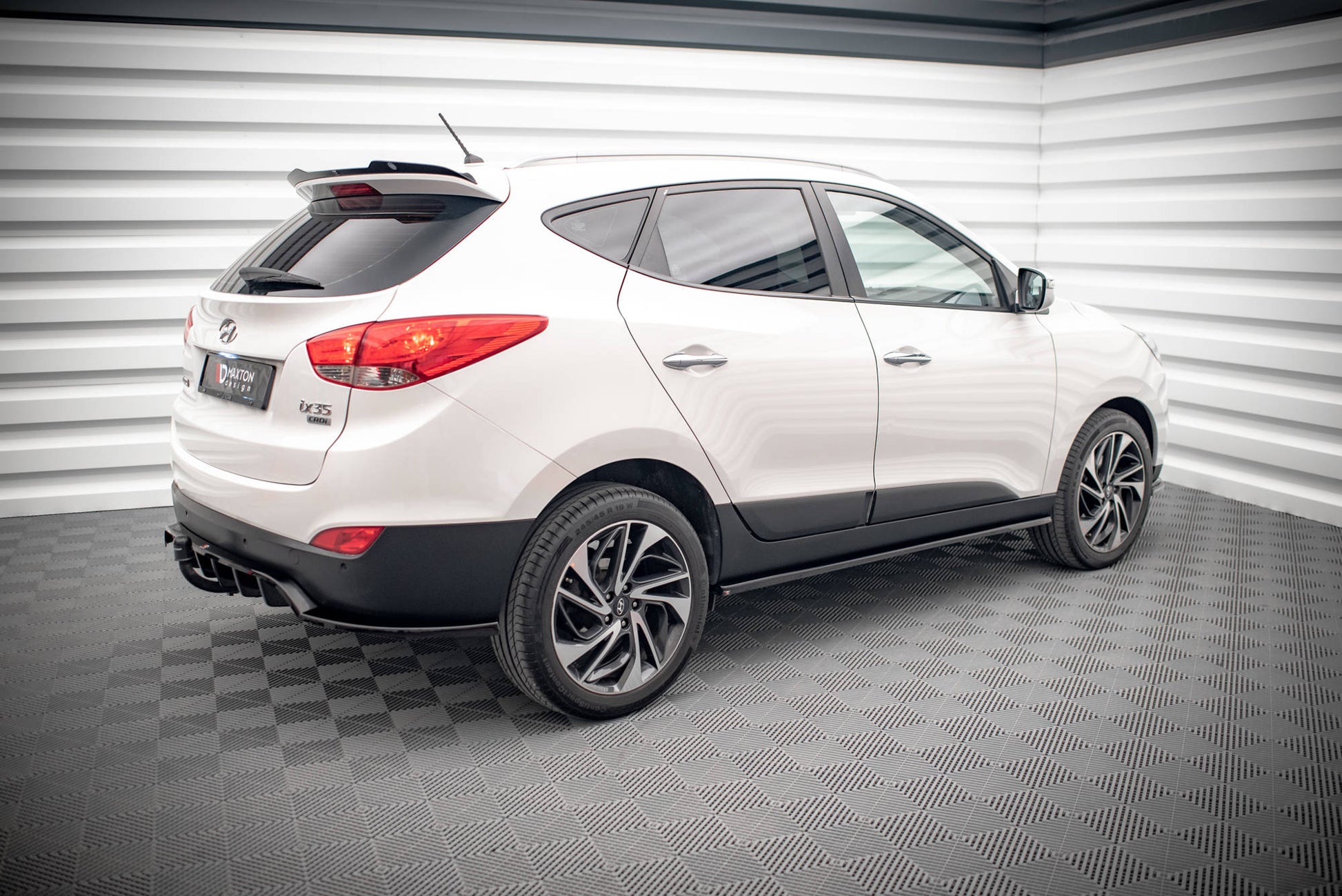 Seitenschweller Ansatz für Hyundai ix35 Mk1 schwarz matt