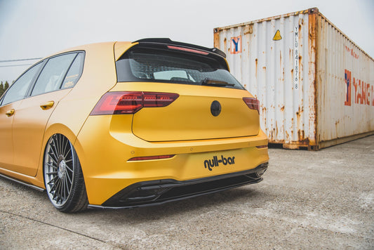 Mittlerer Diffusor Heck Ansatz für VW Golf 8 schwarz matt