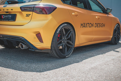 Heck Ansatz Flaps Diffusor V.3 für Ford Focus ST Mk4  Carbon Look