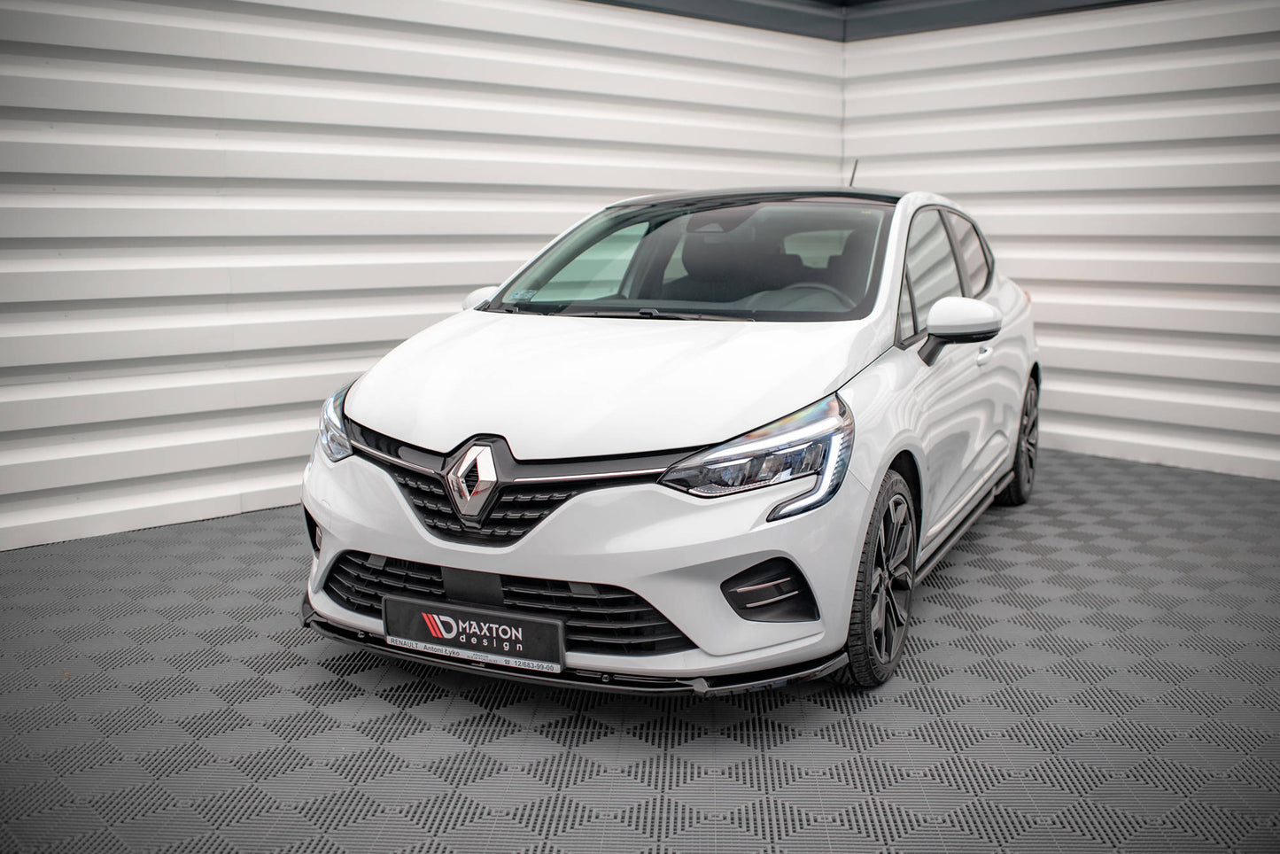 Front Ansatz V.2 für Renault Clio Mk5 Carbon Look