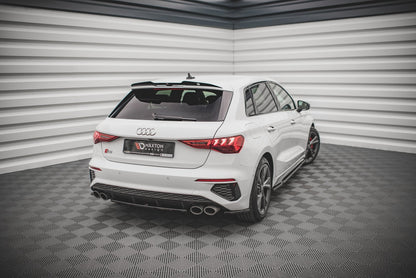 Spoiler CAP V.2 für Audi RS3 / S3 / A3 S-Line Sportback 8Y Carbon Look