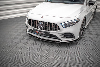 Front Ansatz V.4 für Mercedes A35 AMG / AMG-Line W177  Carbon Look