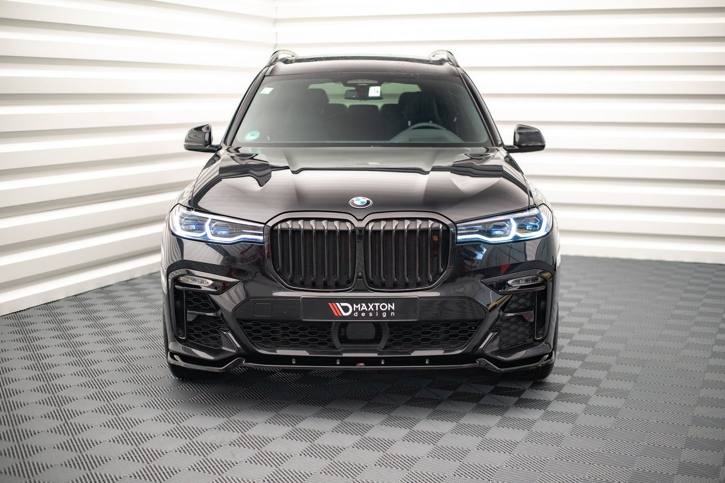 Front Ansatz V.2 für BMW X7 M G07 schwarz matt