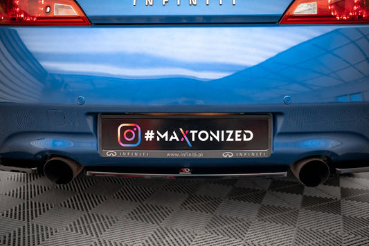 Mittlerer Diffusor Heck Ansatz für Infiniti G37 Coupe Carbon Look