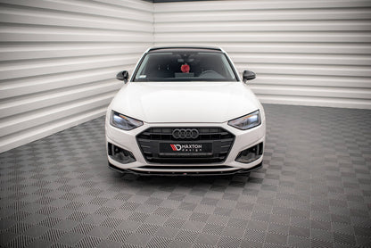 Front Ansatz V.2 für Audi A4 B9 Facelift schwarz Hochglanz