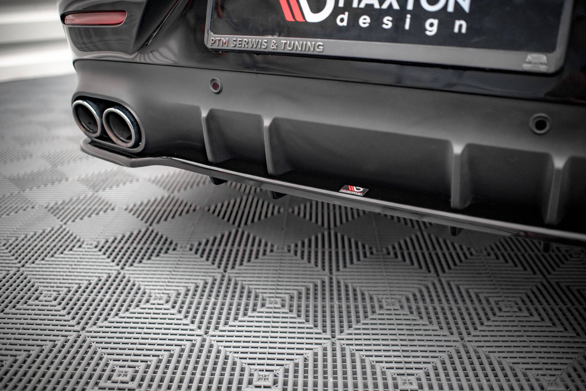 Mittlerer Diffusor Heck Ansatz DTM Look für Mercedes-AMG CLS 53 C257 Carbon Look