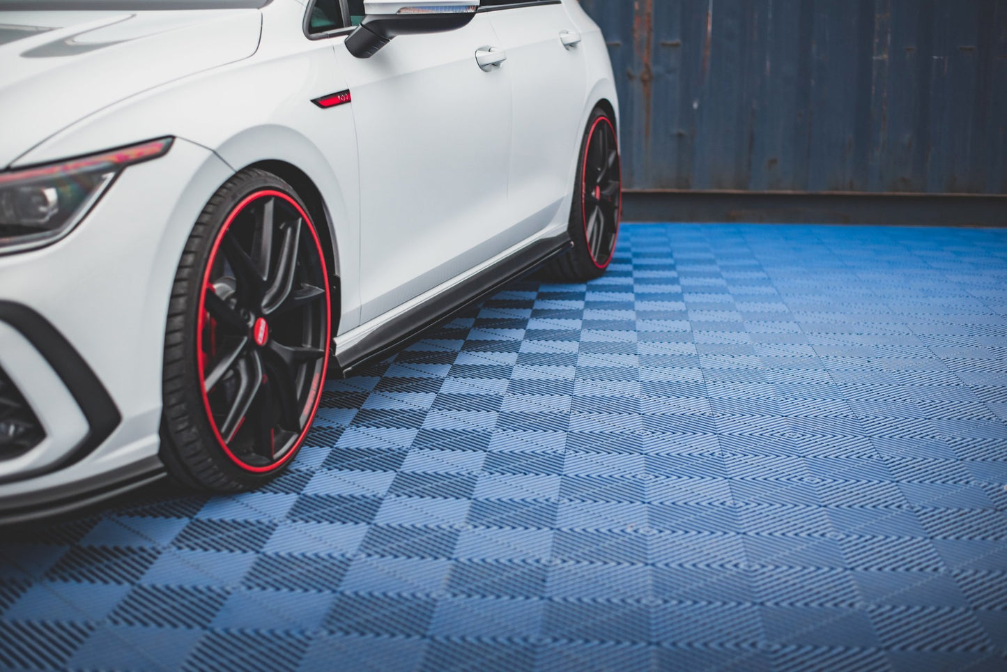Seitenschweller Ansatz für Volkswagen Golf 8 GTI Carbon Look