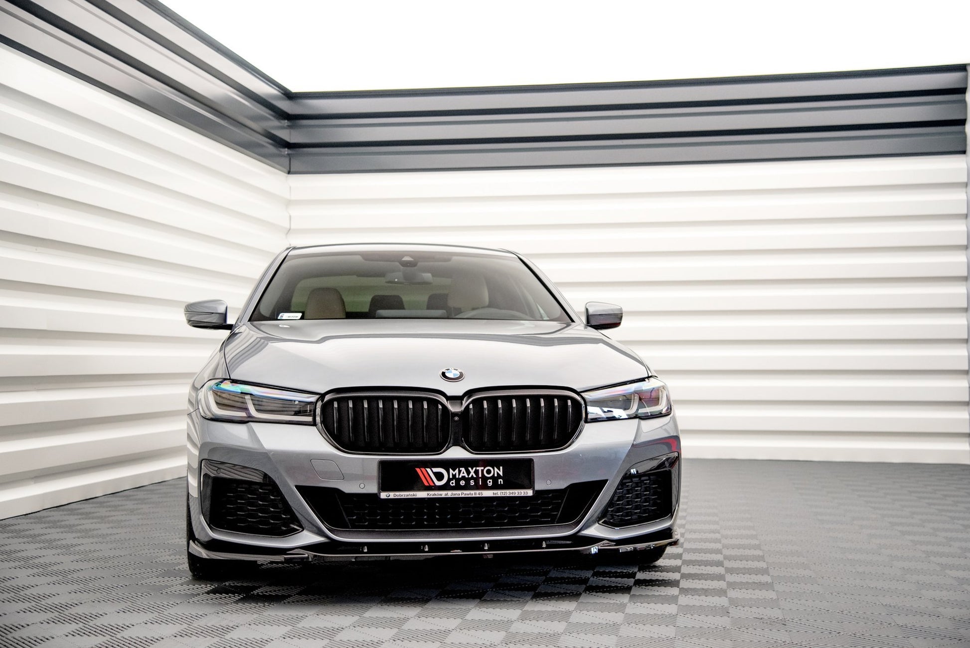 Front Ansatz V.2 für BMW 5er G30 Facelift M-Paket Carbon Look
