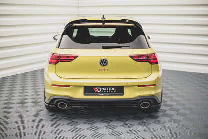 Mittlerer Diffusor Heck Ansatz für Volkswagen Golf 8 GTI Clubsport Carbon Look