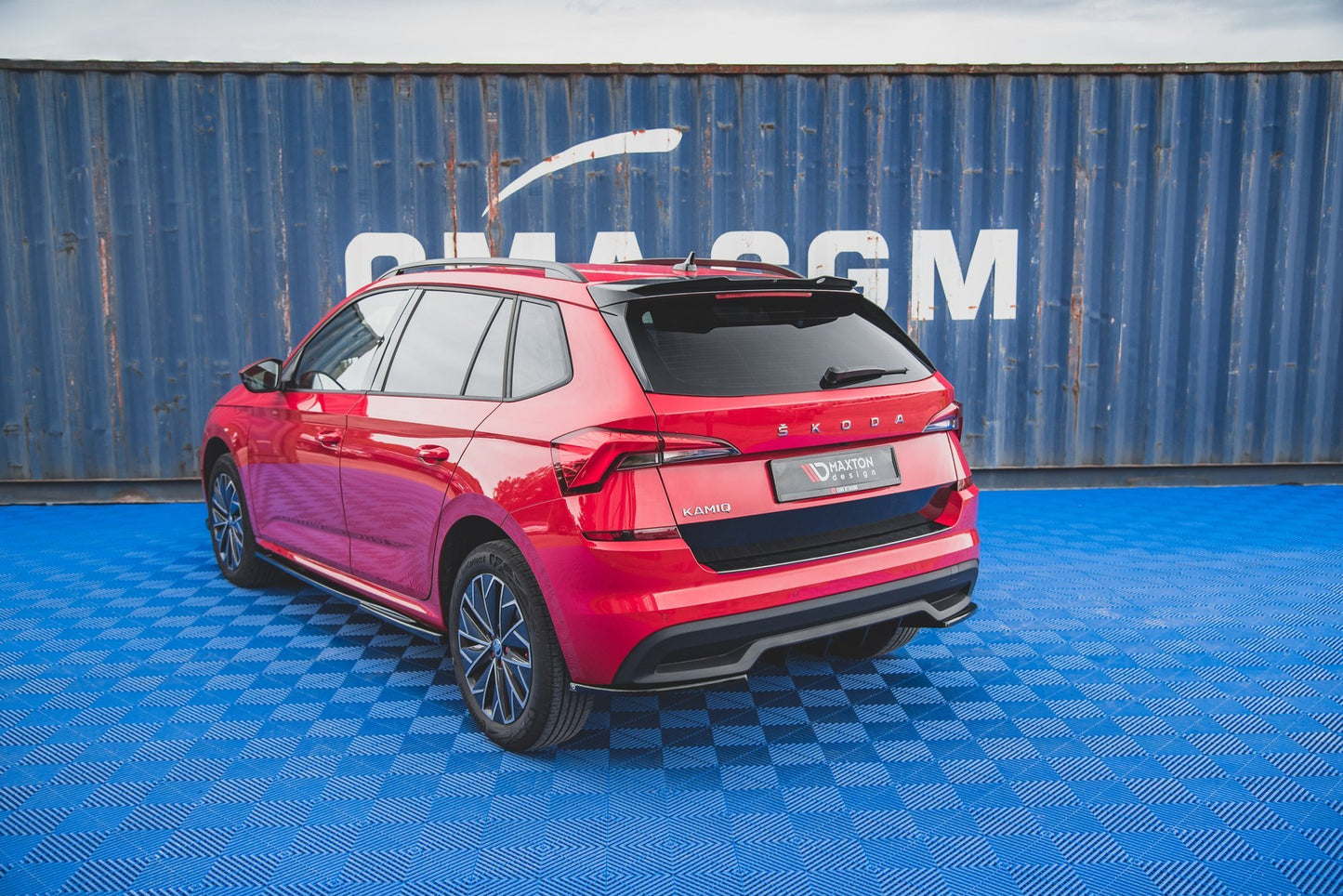Spoiler CAP für Skoda Kamiq schwarz Hochglanz