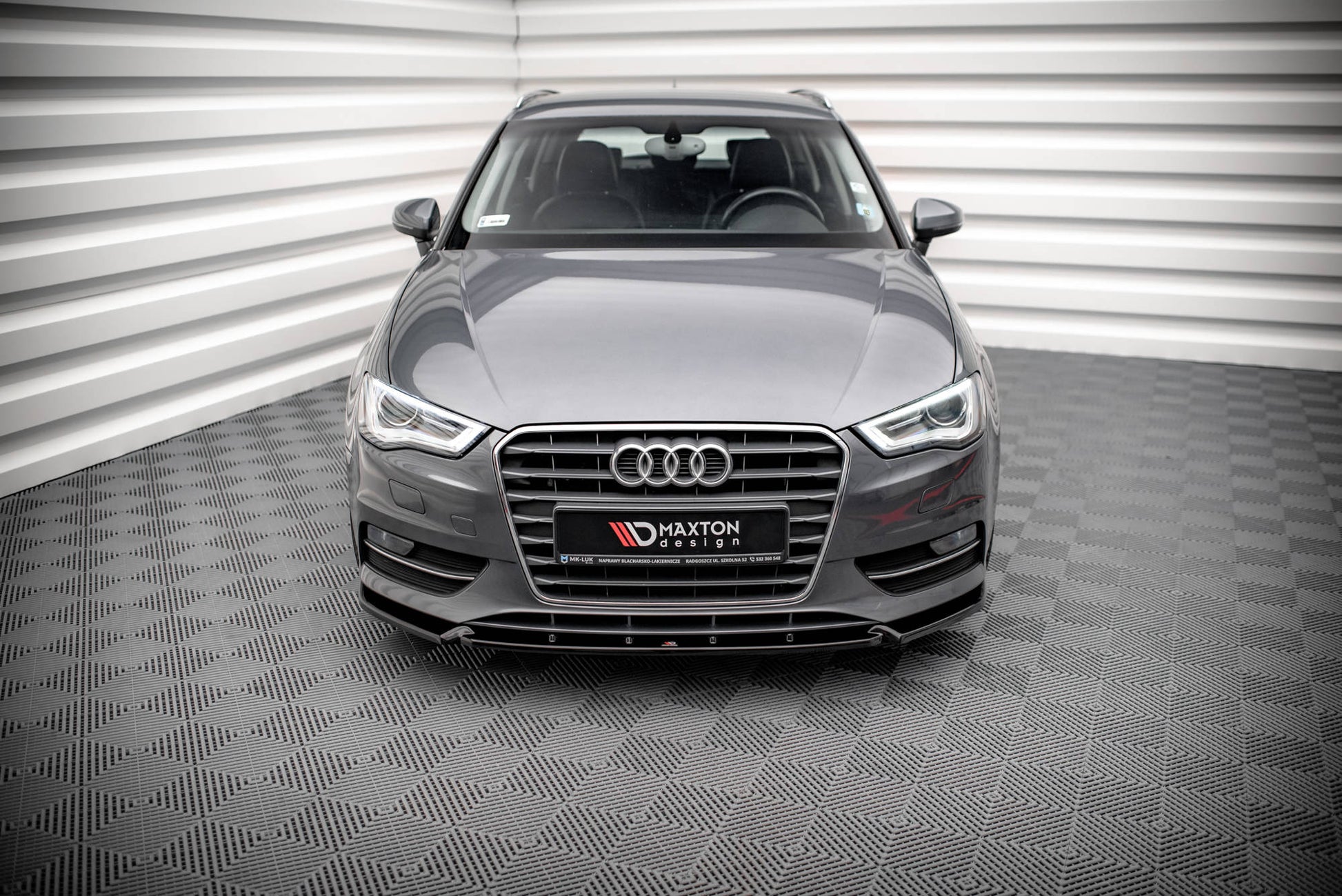 Front Ansatz für Audi A3 Sportback 8V Carbon Look