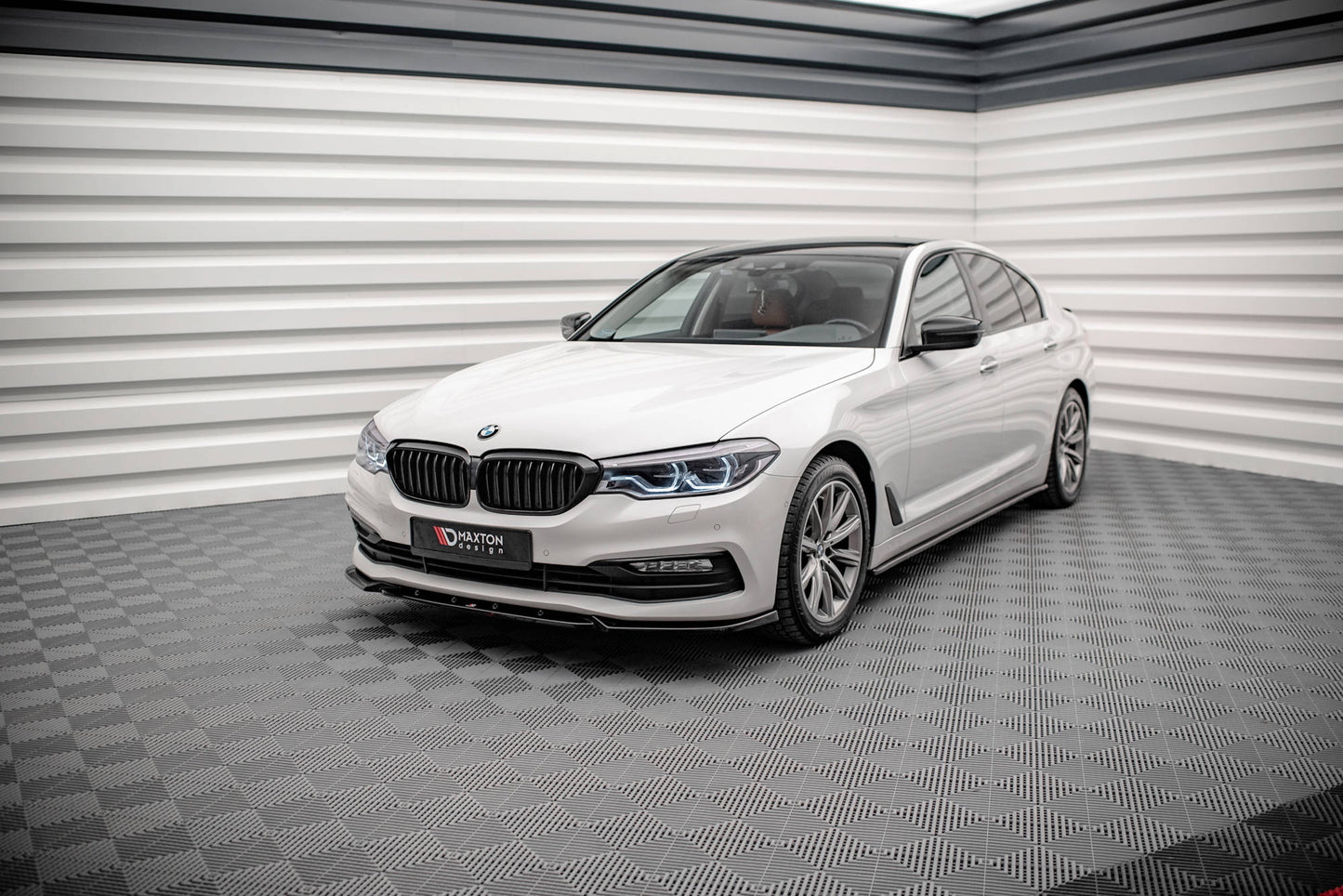 Seitenschweller Ansatz für BMW 5er G30 schwarz matt
