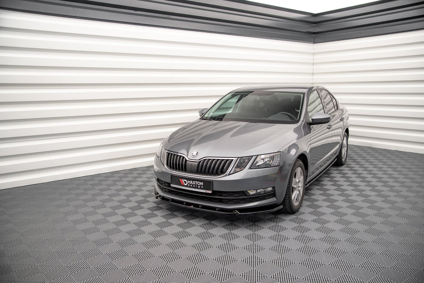 Front Ansatz V.1 für Skoda Octavia Mk3 Facelift Carbon Look