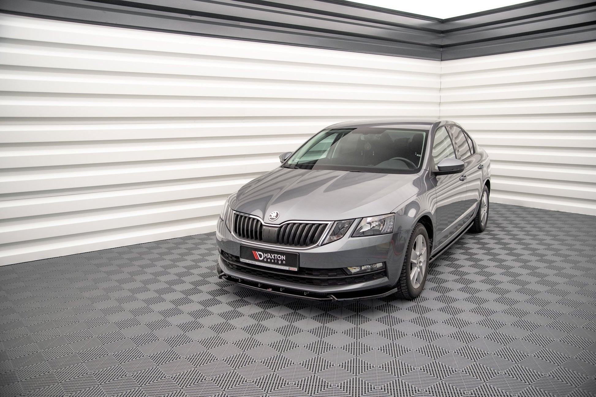 Front Ansatz V.1 für Skoda Octavia Mk3 Facelift Carbon Look