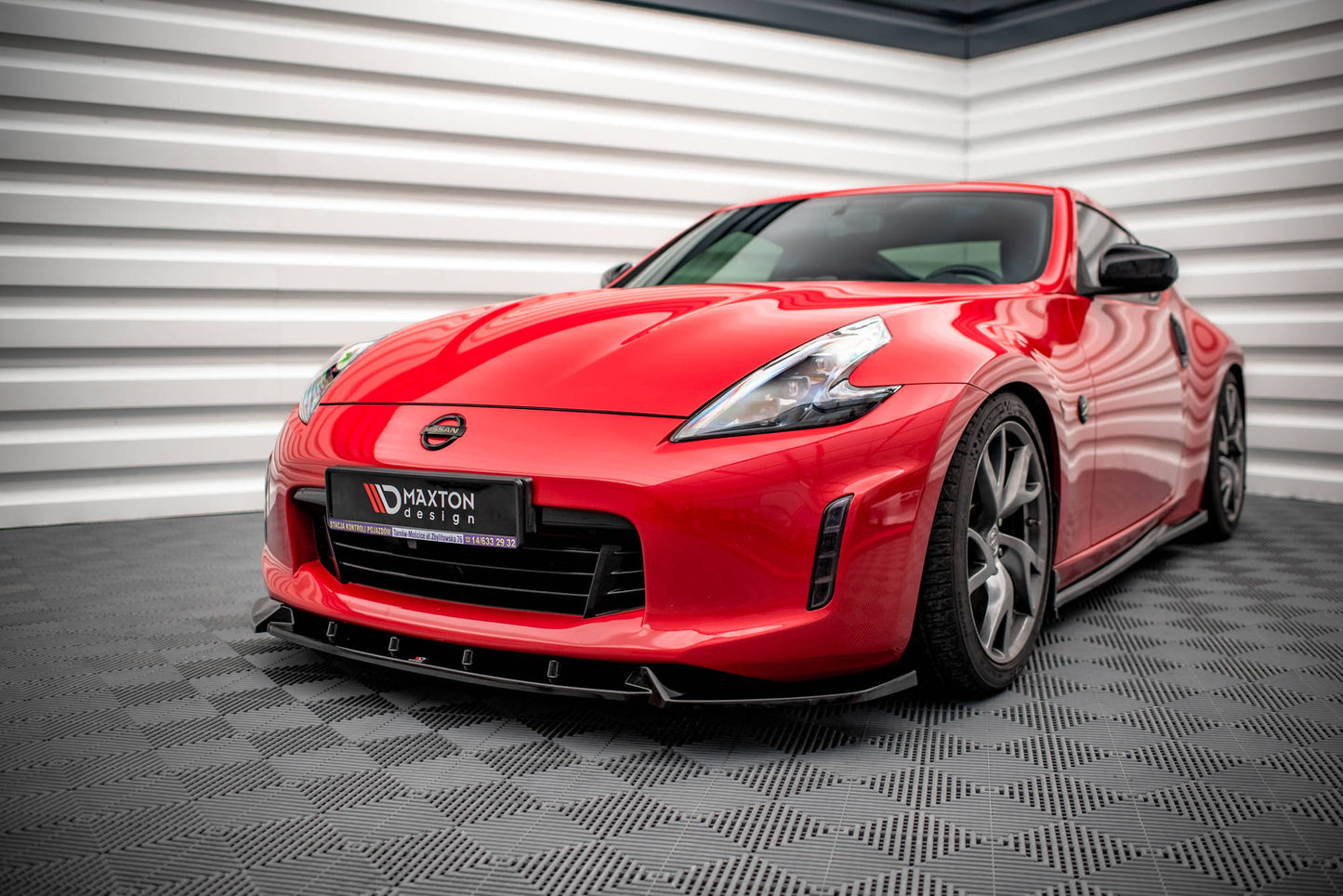 Front Ansatz V.3 für Nissan 370Z Facelift schwarz matt