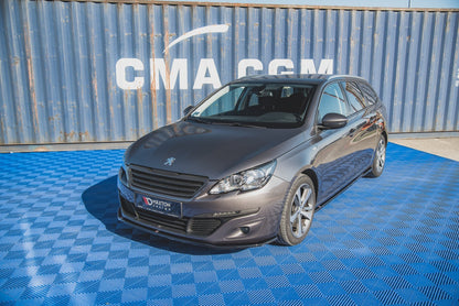 Front Ansatz V.1 für Peugeot 308 Mk2 Facelift schwarz matt